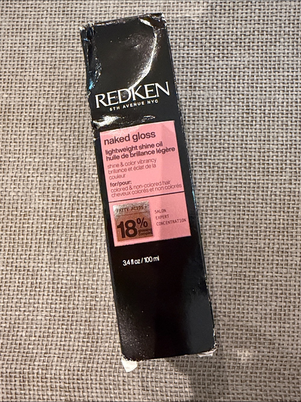 Redken naked gloss lightweight shine hair oil 100ml brand new